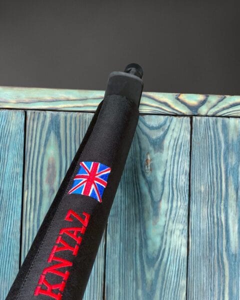 Two handed sword with emboidery team logo Knyaz