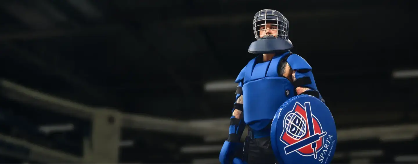 Combat sports gear for HMB, LARP and saber fencing fighters