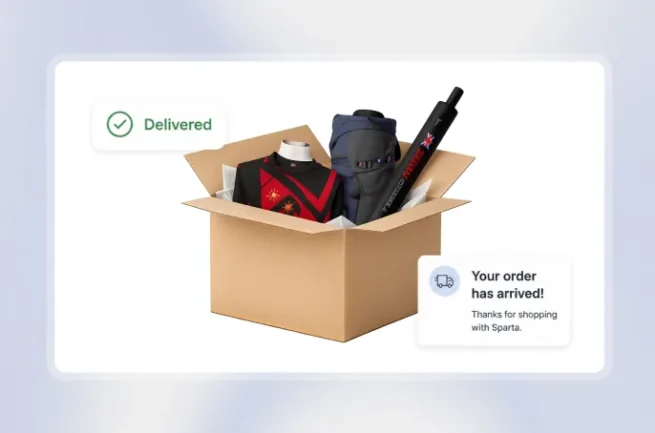 Receive delivery of your soft gear order